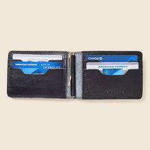 Load image into Gallery viewer, Bifold Money Clip Wallet - Black
