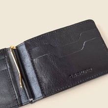 Load image into Gallery viewer, Bifold Money Clip Wallet - Black
