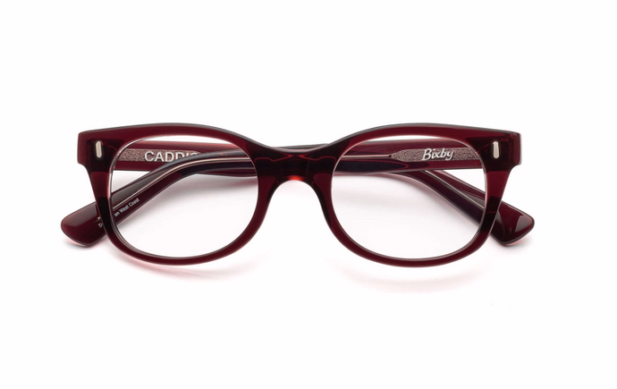 Caddis Bixby reading glasses in Boxwine frame color