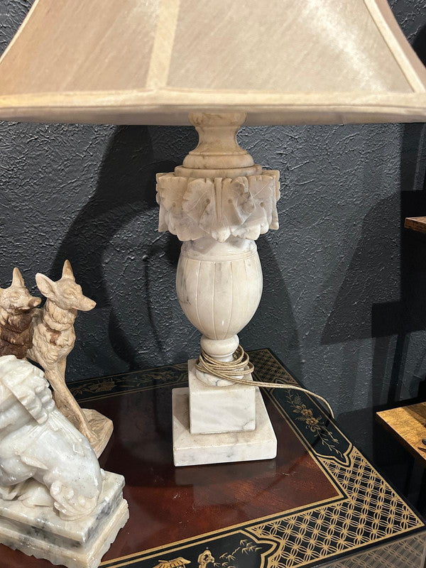 vintage alabaster lamp