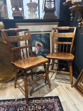 Load image into Gallery viewer, vintage hand painted chairs - set of 2 
