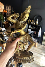 Load image into Gallery viewer, brass tibetin dancer sculpture
