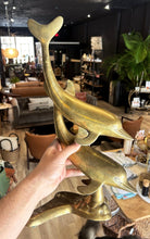 Load image into Gallery viewer, Large Vintage Brass Dolphin Pair
