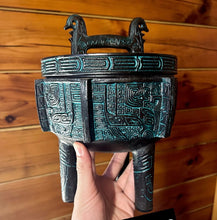 Load image into Gallery viewer, Vintage Mayan Carved Ice Bucket
