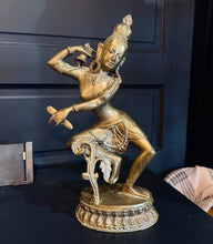 Load image into Gallery viewer, brass tibetin dancer sculpture
