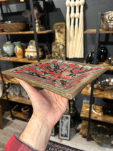 Load image into Gallery viewer, large handthrown painted pottery dish
