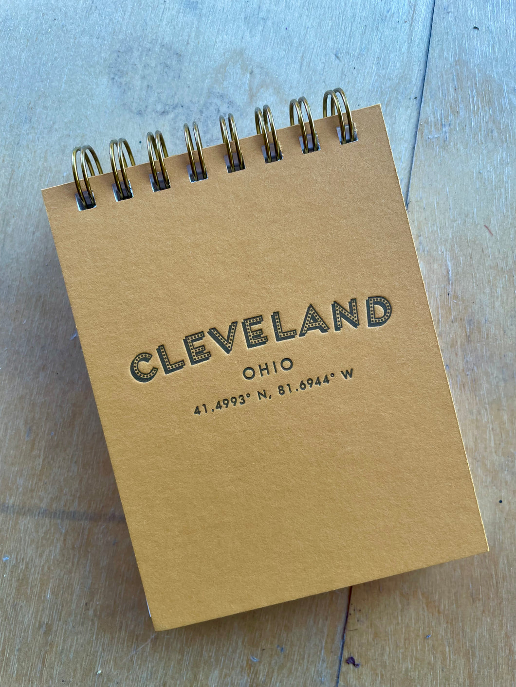 Cleveland Ohio Coordinates Mini Jotter Notebook