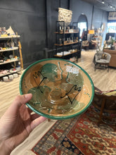 Load image into Gallery viewer, 90&#39;s Vibe Painted Bowls with Turquoise Rim
