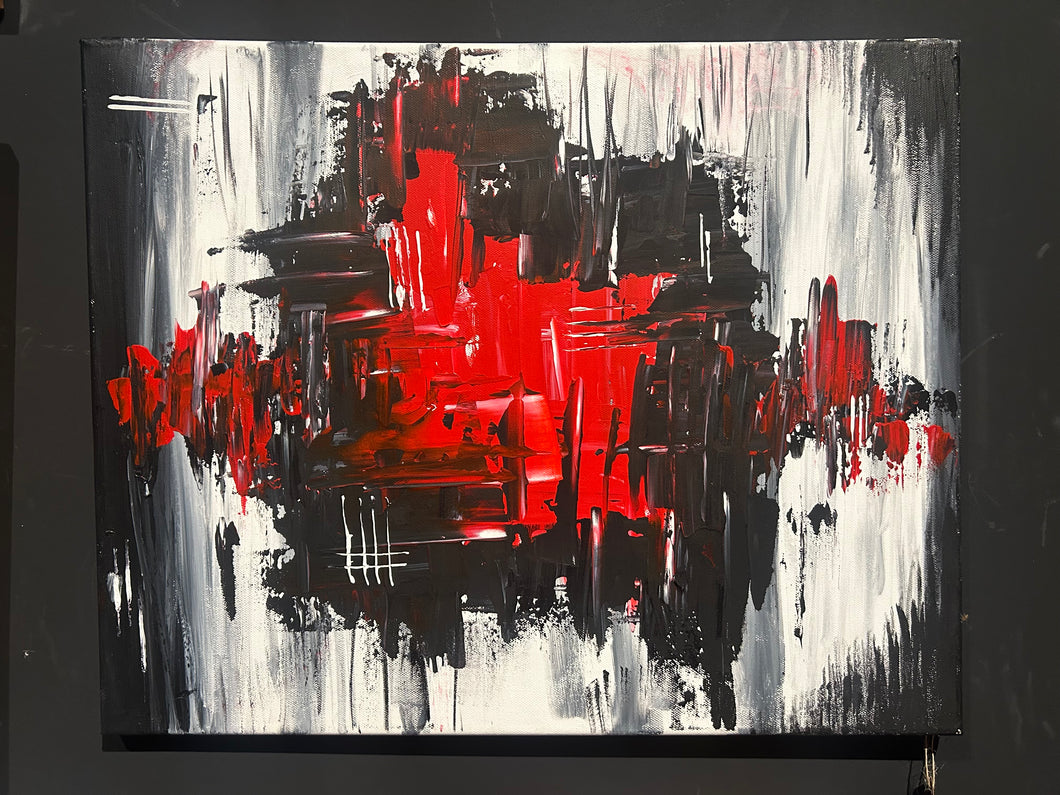 Beating Heart Abstract Painting