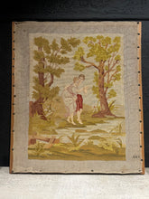 Load image into Gallery viewer, Vintage Needlepoint Scene with Couple
