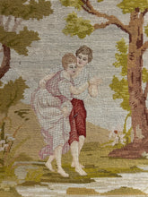 Load image into Gallery viewer, Vintage Needlepoint Scene with Couple
