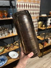 Load image into Gallery viewer, Tall Bronze Ceramic Vase
