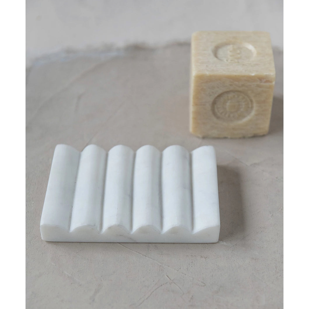 White Marble Soap Dish