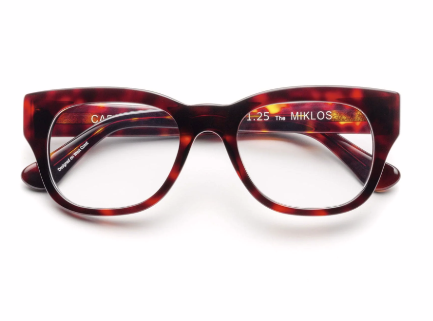 Caddis Miklos Reading Glasses in Turtle frame color