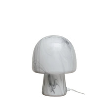 Load image into Gallery viewer, Hand-Blown Art Glass Mushroom Shaped Table Lamp
