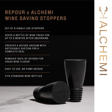 Load image into Gallery viewer, Alchemi Wine Saving Stoppers Set of 6
