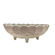 Load image into Gallery viewer, Vintage Milk White Bowl with feet 
