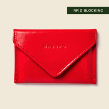 Load image into Gallery viewer, CASUPO - Mini Envelope Wallet With RFID protection - Fire Red
