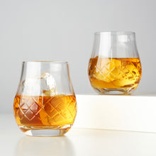 Load image into Gallery viewer, Admiral Crystal Whiskey Heavyweight Glasses - Set of 2 
