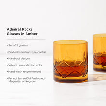 Load image into Gallery viewer, Warm Amber Crystal Cocktail Classes - Set of 2 
