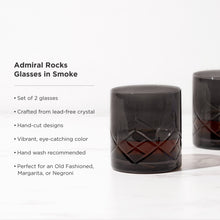 Load image into Gallery viewer, lead free crystal rock cocktail glassware
