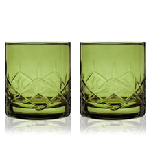 Load image into Gallery viewer, lead free crystal cocktail glassware - set of 2 
