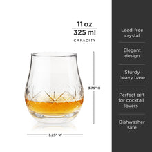 Load image into Gallery viewer, Admiral Crystal Whiskey Heavyweight Glasses - Set of 2 
